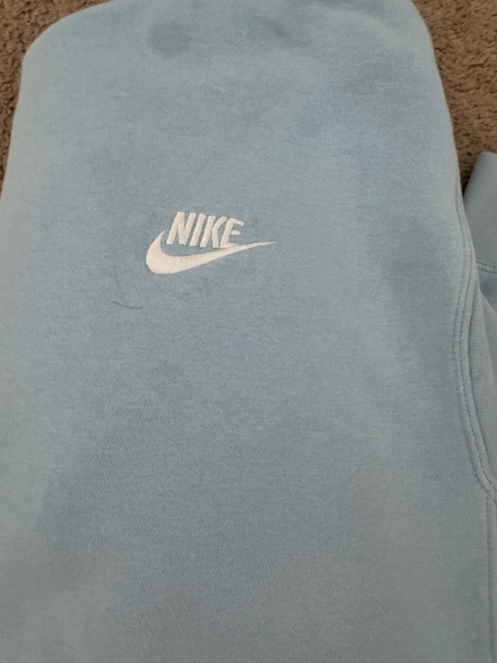 Nike Sky Blue Sweatshirt with White Swoosh